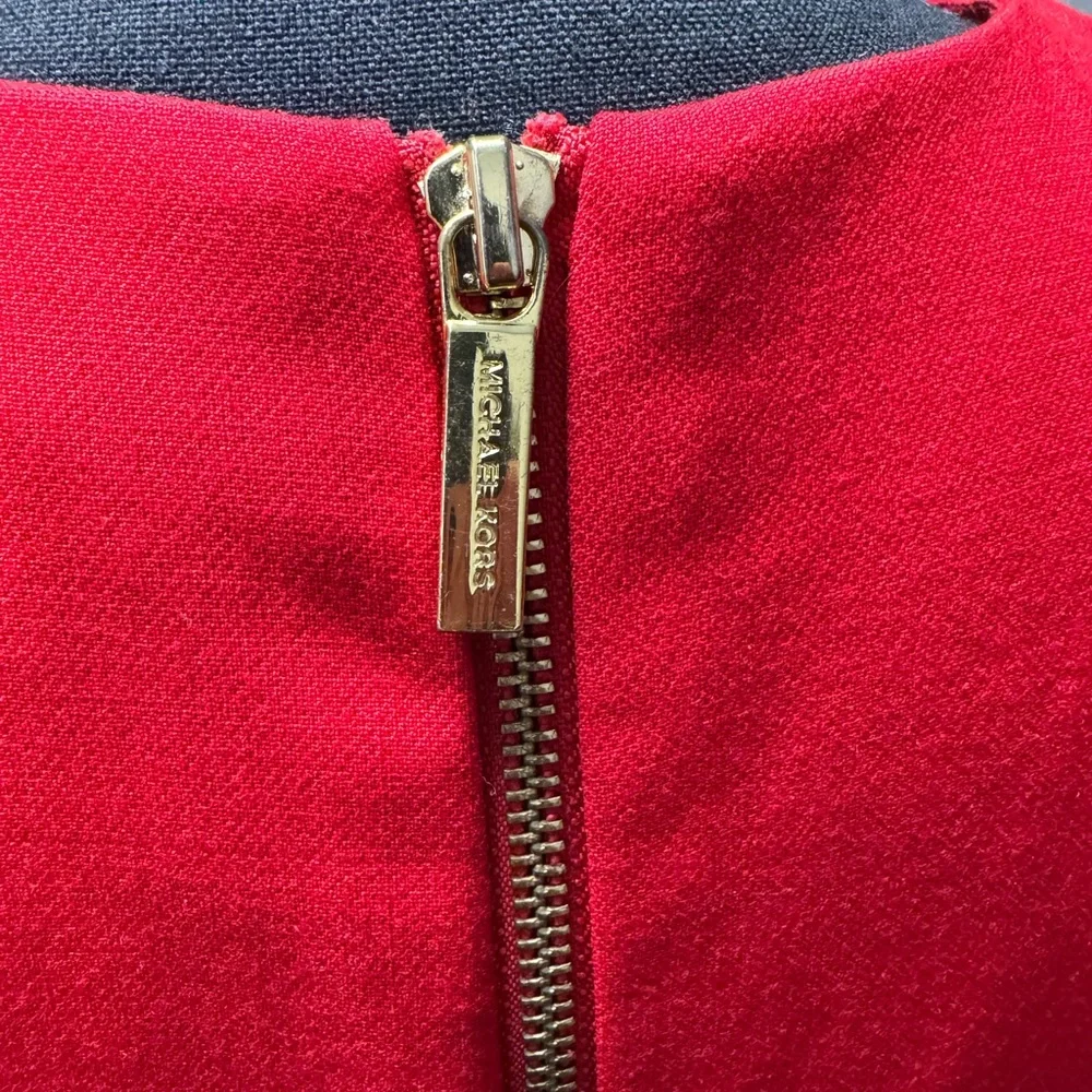 Michael Kors Vibrant Red Zip-Back Dress - Picture 3 of 5